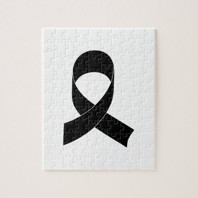 Black Ribbon Drawing Jigsaw Puzzle (Vertical)