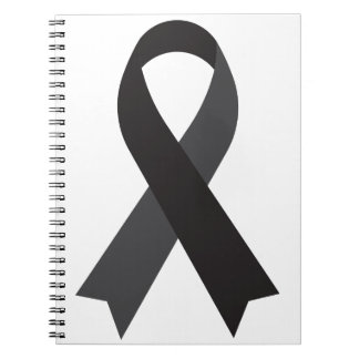 Black Ribbon Melanoma or Memorials/Mourning Notebook