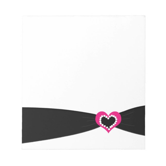 Black Ribbon Notepad (Front)
