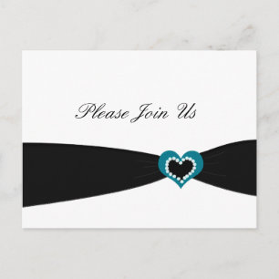 Black Ribbon Party Invitation