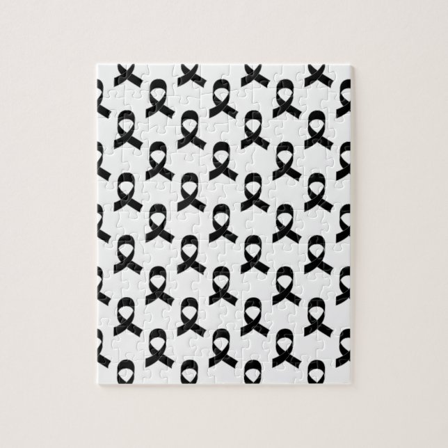 Black Ribbon Pattern Jigsaw Puzzle (Vertical)