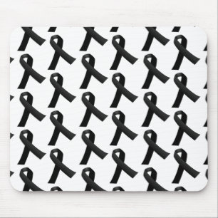 Black Ribbons Mouse Pad