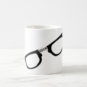 Black Rimmed Geek Glasses Coffee Mug