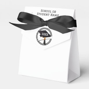 Black Ring on Grad Cap Graduation Favour Box