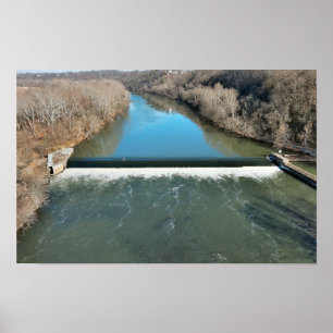 Black Rock Dam Schuylkill River Poster