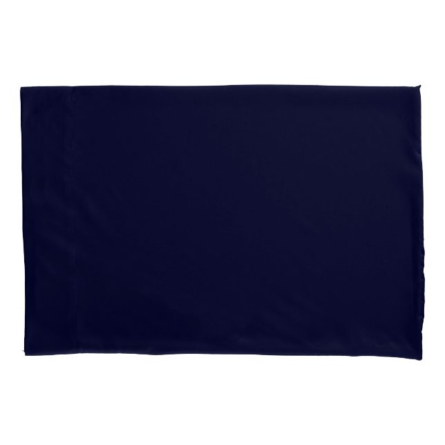 Black Rock Deep Blue Classical Unique Minimalist Pillowcase (Front)