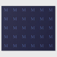 Black Rock Deep Blue Classical Unique Monogram