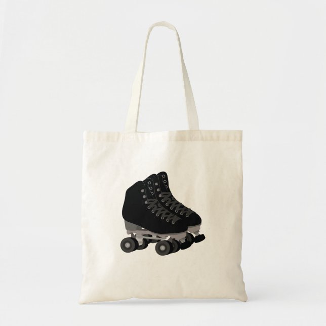 Black Rollerskates Tote Bag (Front)