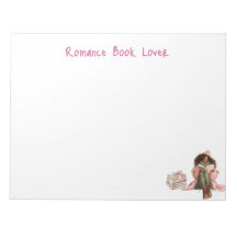 Black Romance Book Lover Personalised Stationery