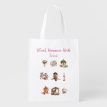 Black Romance Book Lover Tote