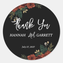 Black Romantic Dark Green Garden Wedding