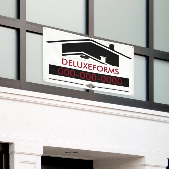 Black Roof Banner (Outside Building)