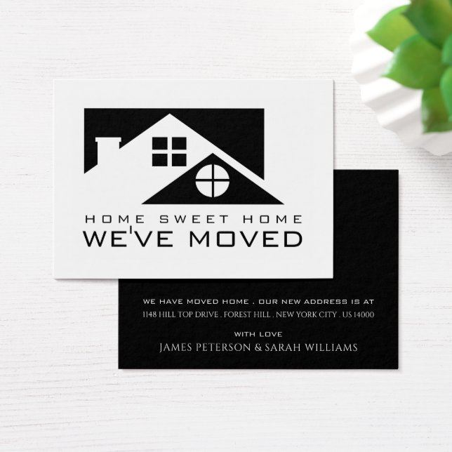 Black Rooftop, Change of Address Card (Desk)