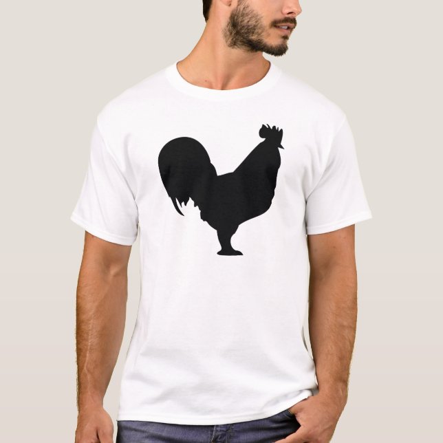 black rooster icon T-Shirt (Front)