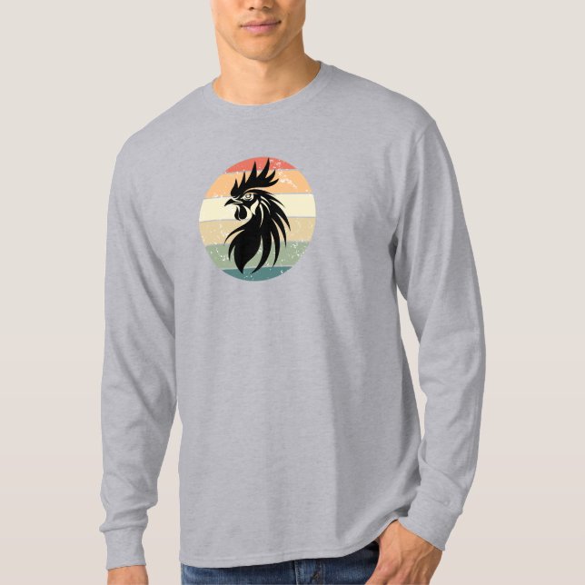 Black Rooster T-Shirt (Front)