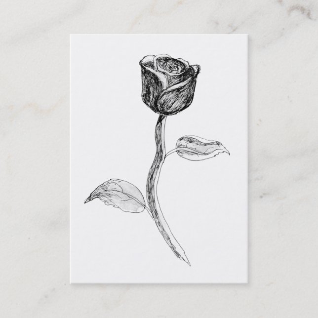 Black Rose. Business Card (Front)