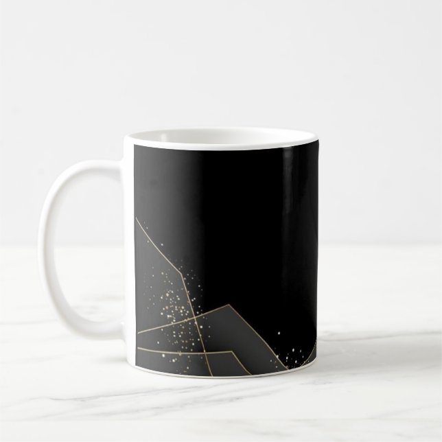 Black Rose Coffee Mug (Left)