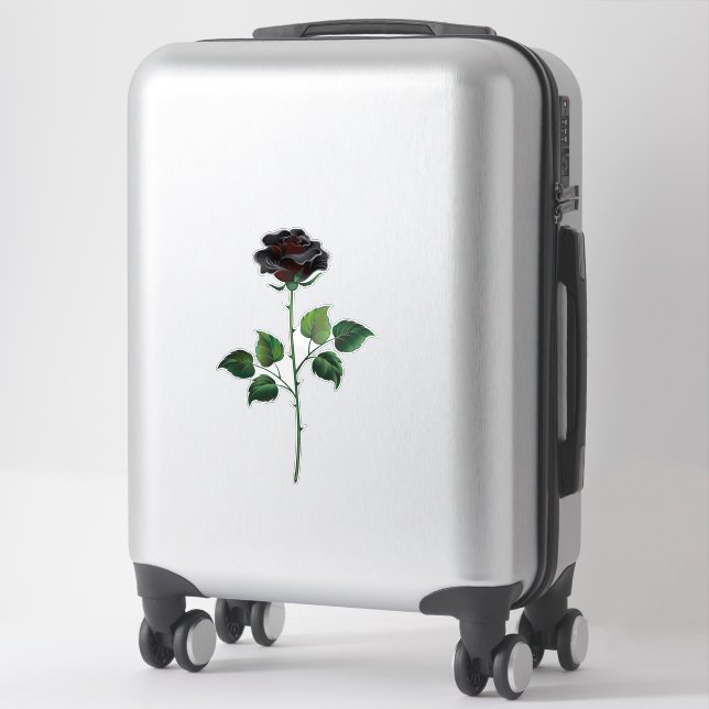 Black rose flower (Suitcase)