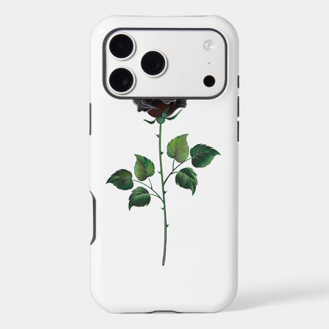 Black rose flower (Back)