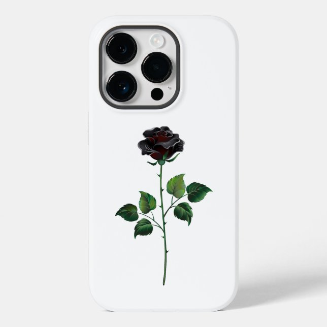 Black rose flower Case-Mate iPhone case (Back)