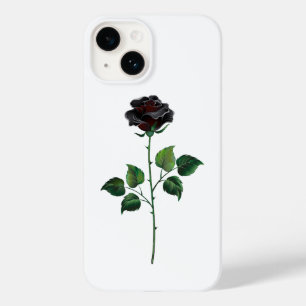 Black rose flower Case-Mate iPhone 14 case