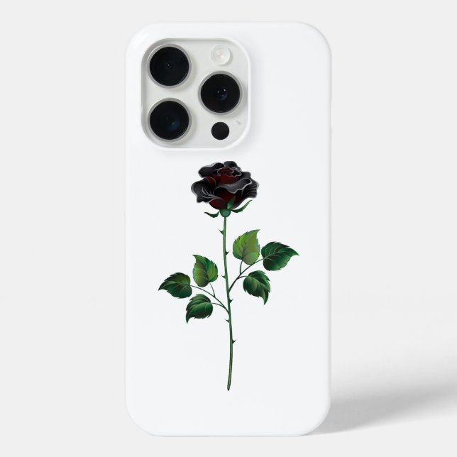 Black rose flower Case-Mate iPhone case (Back)