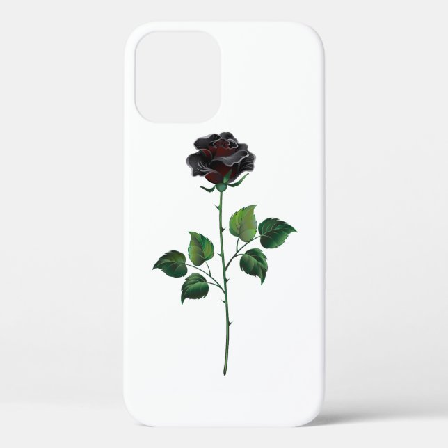 Black rose flower Case-Mate iPhone case (Back)