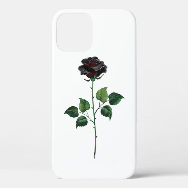 Black rose flower Case-Mate iPhone case (Back)