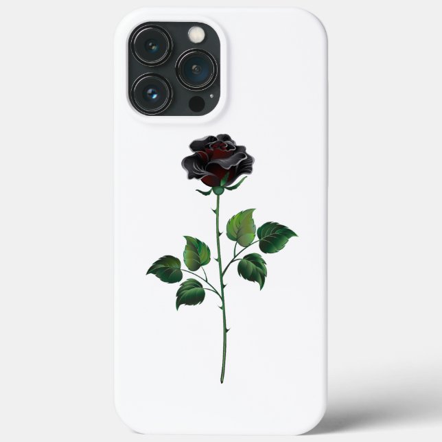 Black rose flower Case-Mate iPhone case (Back)
