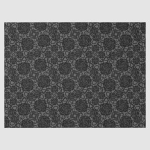 Black Rose Goth Lace Background  Decoupage Tissue Paper