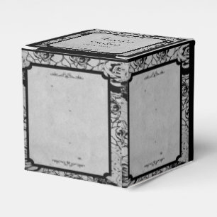 Black Rose Gothic Frame Wedding Favour Box
