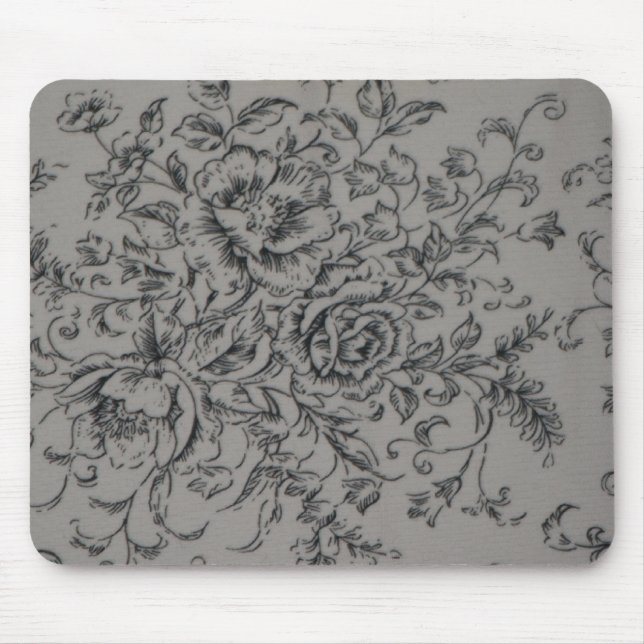 Black Rose Mouse Pad (Front)