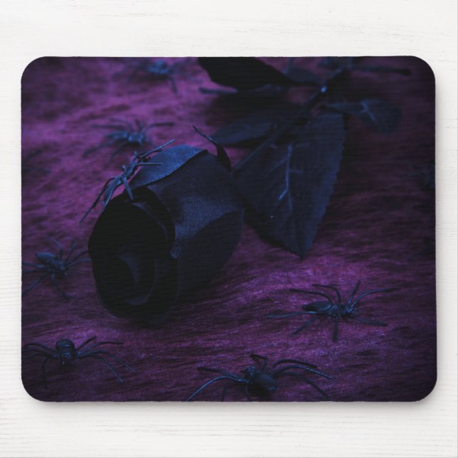 Black Rose Mouse Pad (Front)
