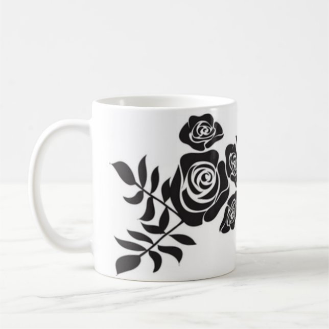 Black Rose Mug for Bestie (Left)