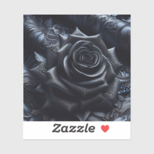 Black Rose on Black Brocade