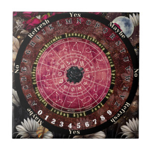 Black Rose Pendulum Board Ceramic Tile