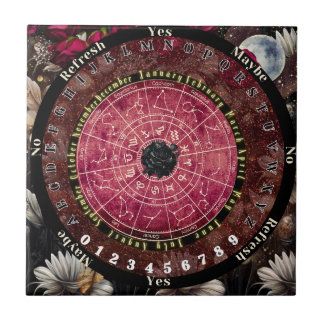 Black Rose Pendulum Board Ceramic Tile
