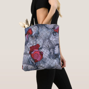 Black Rose Tote Bag