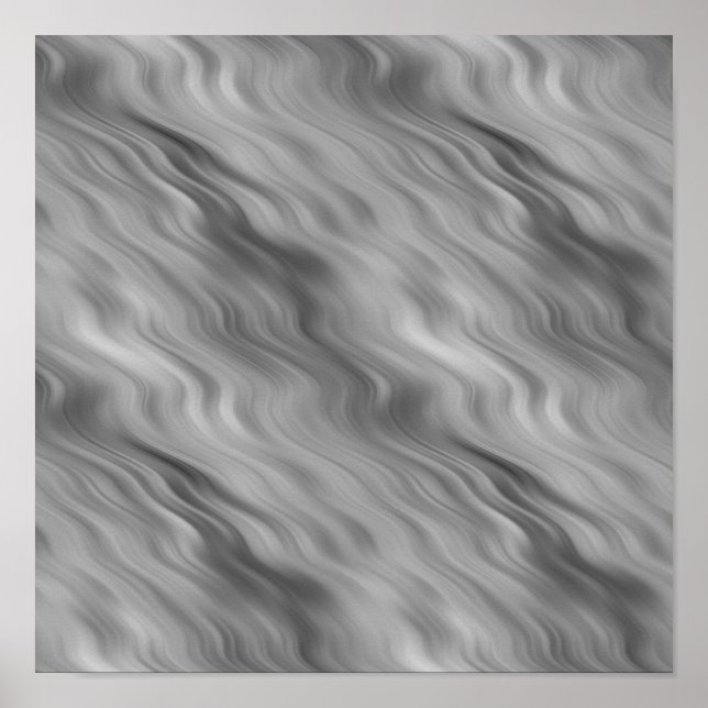 Black Rose Wavy Texture Poster (Front)