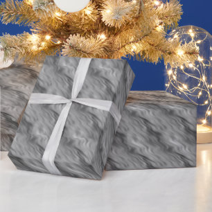 Black Rose Wavy Texture Wrapping Paper