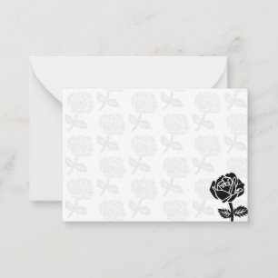 Black Roses Blank Card