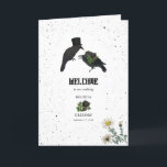 Black Roses Crows Wedding Order of Service Program<br><div class="desc">A Gothic Halloween wedding design with black roses, crows and floral. A white Halloween design that uses black and dark botanical florals along with vintage calligraphy typography. A stylish crows Gothic design ideal for Halloween wedding themes. A unique black roses and crows wedding order of service program card design. Matching...</div>