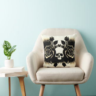'BLACK ROSES'  CUSHION