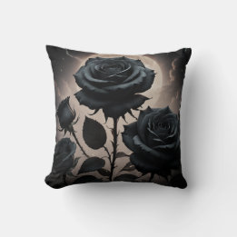 Black Roses  Cushion