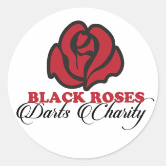 Black Roses Darts Charity Sticker