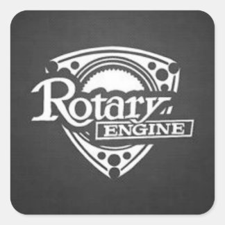 Black Rotary Engine Stickers