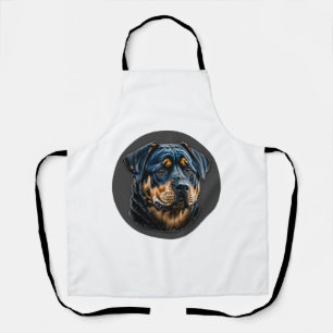 Black Rottweiler Apron
