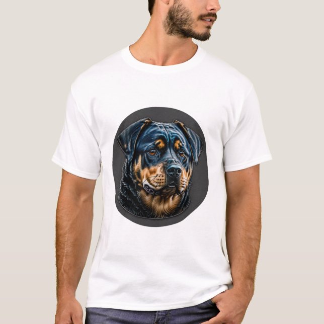 Black Rottweiler T-Shirt (Front)