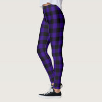 Black & Royal Purple Buffalo Plaid