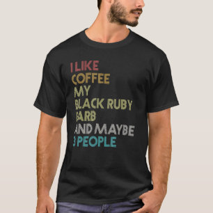 Black Ruby Barb Fish Coffee Aquarium Vintage Retro T-Shirt